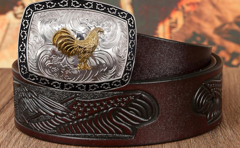 WMG Western Belt Buckles for men women - Rooster Belt Buckle - Rodeo Cowboy Belt Buckle - Fits Up to 2 Inch Belts - Image 5